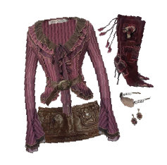 Brown vintage outfit collage