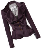 Burgundy fitted blazer