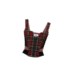 Red tartan corset
