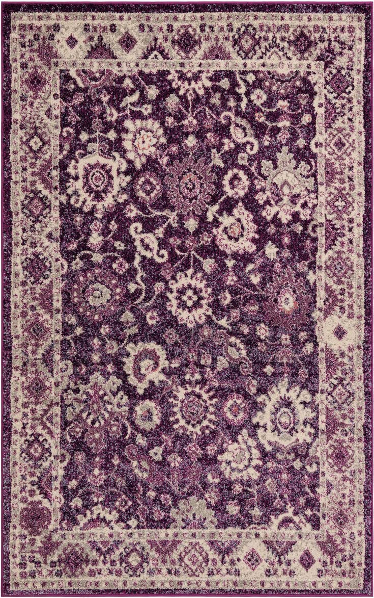 Purple Persian-style rug